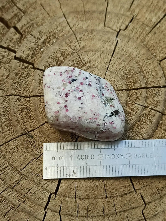 Kakortokite du Groënland pierre roulée Grade A++++ ’Très rare’ Kakortokite