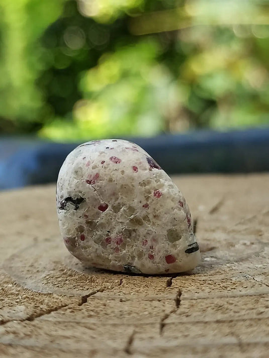 Kakortokite du Groënland pierre roulée Grade A++++ ’Très rare’ Kakortokite