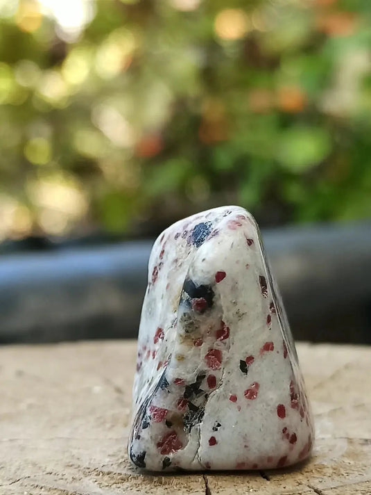 Kakortokite du Groënland pierre roulée Grade A++++ ’Très rare’ Kakortokite