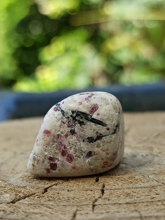 Kakortokite du Groënland pierre roulée Grade A++++ ’Très rare’ Kakortokite