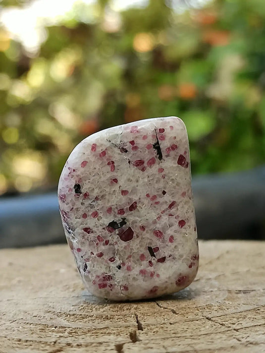 Kakortokite du Groënland pierre roulée Grade A++++ ’Très rare’ Kakortokite