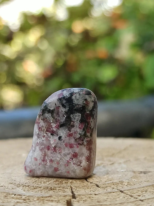 Kakortokite du Groënland pierre roulée Grade A++++ ’Très rare’ Kakortokite