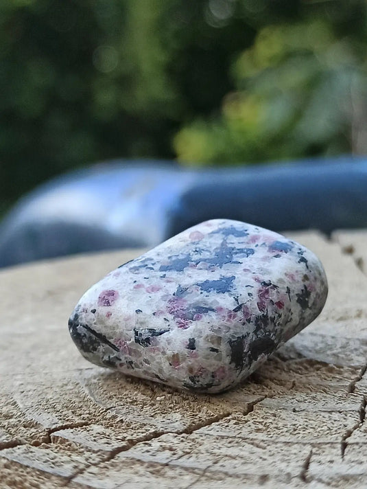 Kakortokite du Groënland pierre roulée Grade A++++ ’Très rare’ Kakortokite