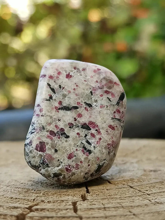 Kakortokite du Groënland pierre roulée Grade A++++ ’Très rare’ Kakortokite