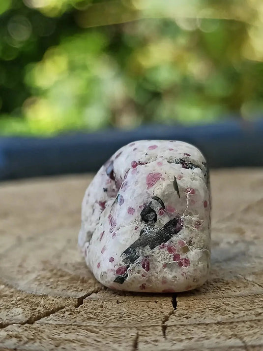 Kakortokite du Groënland pierre roulée Grade A++++ ’Très rare’ Kakortokite