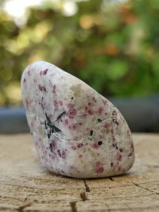 Kakortokite du Groënland pierre roulée Grade A++++ ’Très rare’ Kakortokite