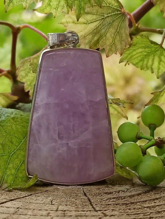 Kunzite du Brésil pendentif monté/ Argt925 Grade A++++ Kunzite pendentif