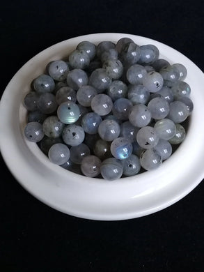 Labradorite du Canada perle Grade A++++ Prix perle à l’unité Labradorite du Canada perle 8mm Dans la besace du p'tit Poucet Diamètre 8mm  
