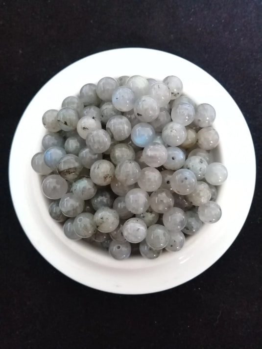 Labradorite du Canada perle Grade A++++ Prix perle à l’unité Labradorite du Canada perle 8mm Dans la besace du p'tit Poucet   