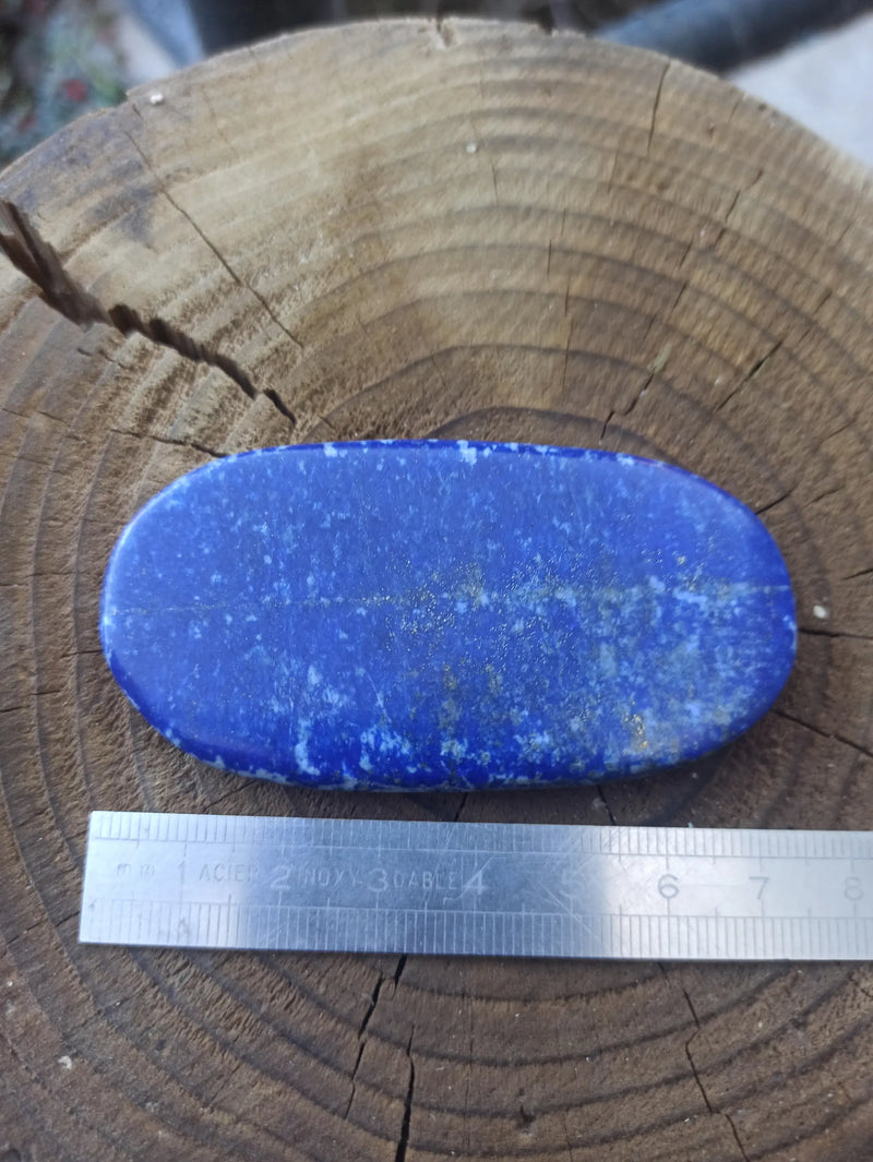 Cargue la imagen en el visor de la galería, Lapis Lazuli NATUREL d’Afghanistan galet Grade A++++ Galet Lapis Lazuli Dans la besace du p&#39;tit Poucet   
