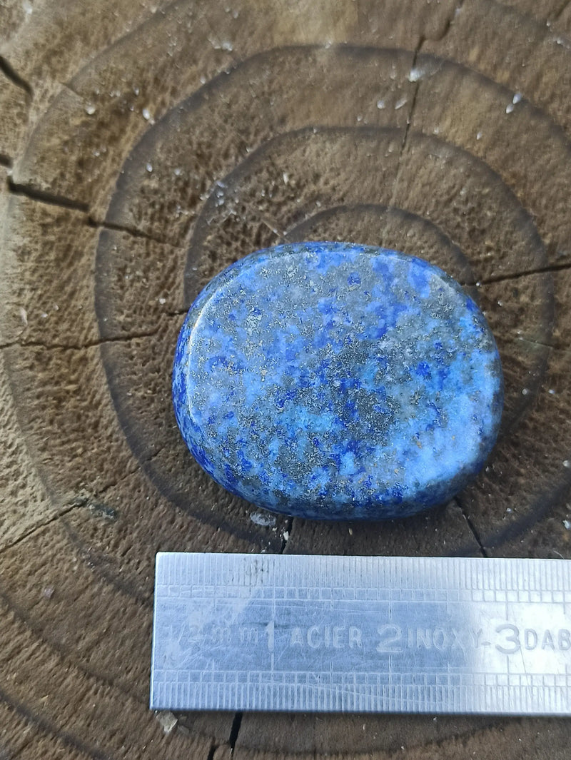 Load image into Gallery viewer, Lapis Lazuli naturel d’Afghanistan pierre roulée Grade A++++ Pierre brute Dans la besace du p&#39;tit Poucet   
