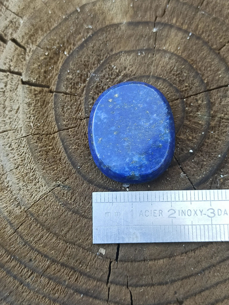 Load image into Gallery viewer, Lapis Lazuli NATUREL d’Afghanistan pierre roulée Grade A++++ Pierre roulée Dans la besace du p&#39;tit Poucet   
