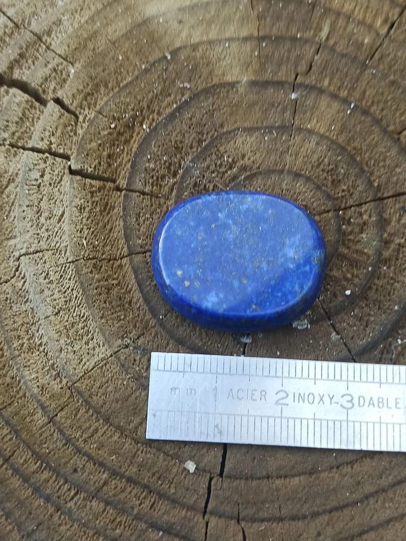 Load image into Gallery viewer, Lapis Lazuli NATUREL d’Afghanistan pierre roulée Grade A++++ Pierre roulée Dans la besace du p&#39;tit Poucet   
