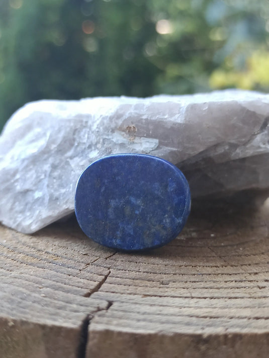 Lapis Lazuli NATUREL d’Afghanistan pierre roulée Grade A++++ Pierre roulée Dans la besace du p'tit Poucet   