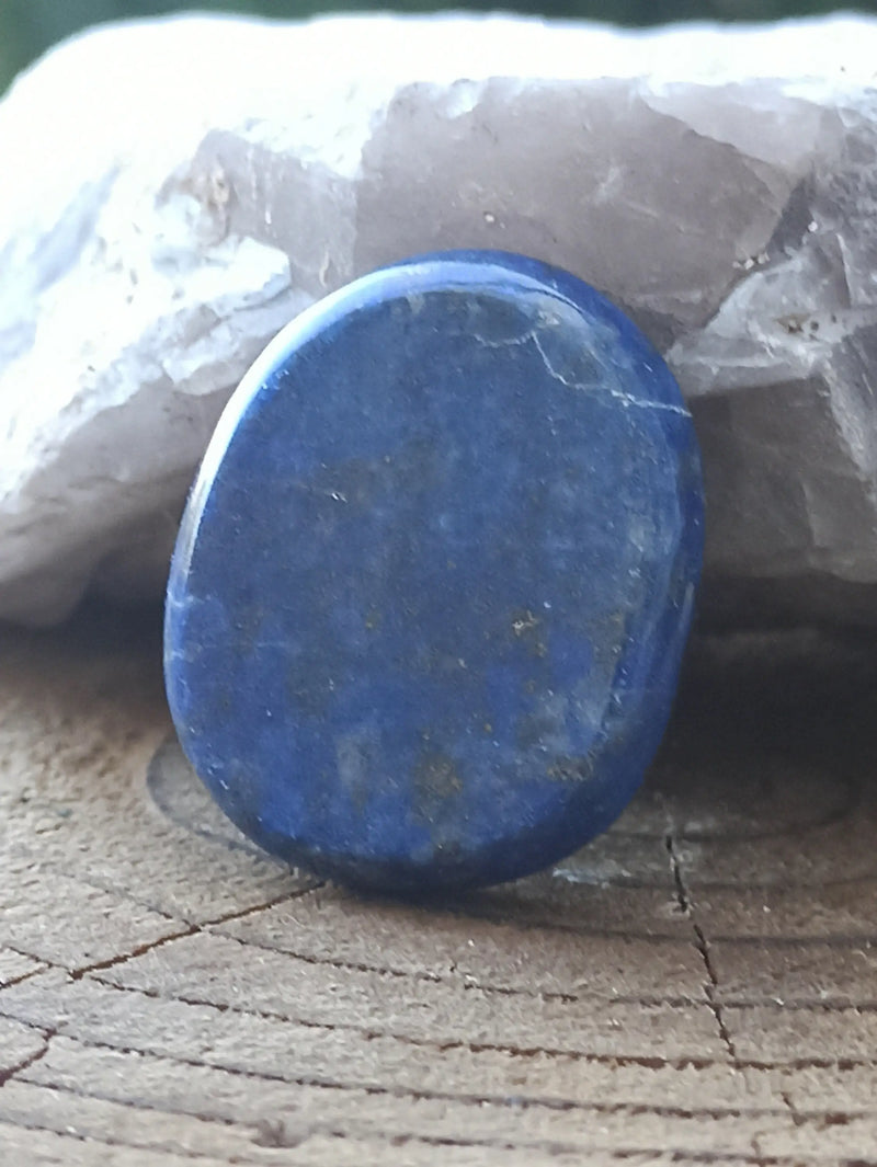 Load image into Gallery viewer, Lapis Lazuli NATUREL d’Afghanistan pierre roulée Grade A++++ pierre roulée Lapis Lazuli Dans la besace du p&#39;tit Poucet   
