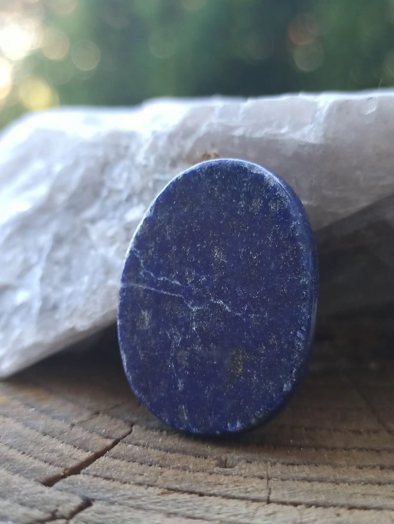 Load image into Gallery viewer, Lapis Lazuli NATURLE d’Afghanistan pierre roulée Grade A++++ Pierre roulée Dans la besace du p&#39;tit Poucet   
