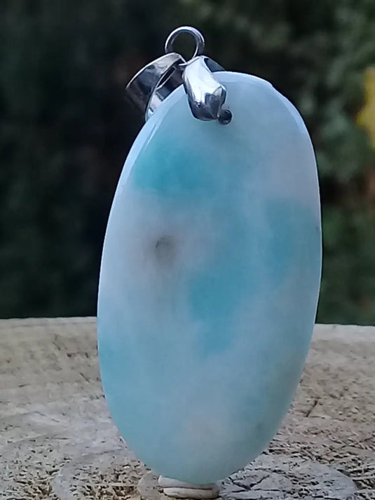Larimar de République Dominicaine pendentif Grade A++++ Fourni avec cordon Larimar de République Dominicaine pendentif