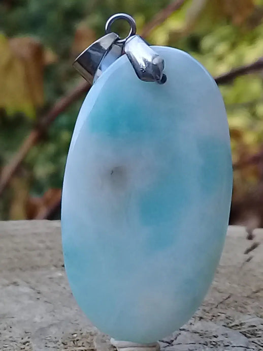 Larimar de République Dominicaine pendentif Grade A++++ Fourni avec cordon Larimar de République Dominicaine pendentif