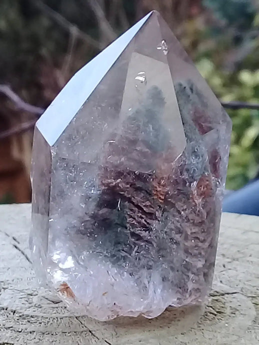 Lodolite Quartz Chaman du Brésil pointe brute Grade A++++ Lodolite Quartz Chaman du Brésil