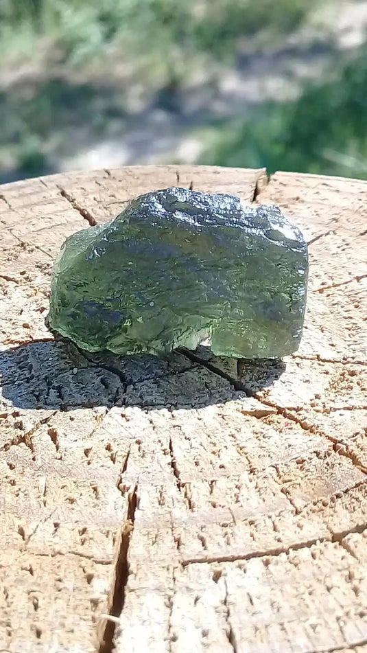 Moldavite pendentif Grade A ++++ (Fourni avec cordon) Moldavite pendentif