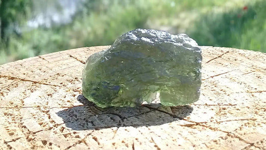 Moldavite pendentif Grade A ++++ (Fourni avec cordon) Moldavite pendentif