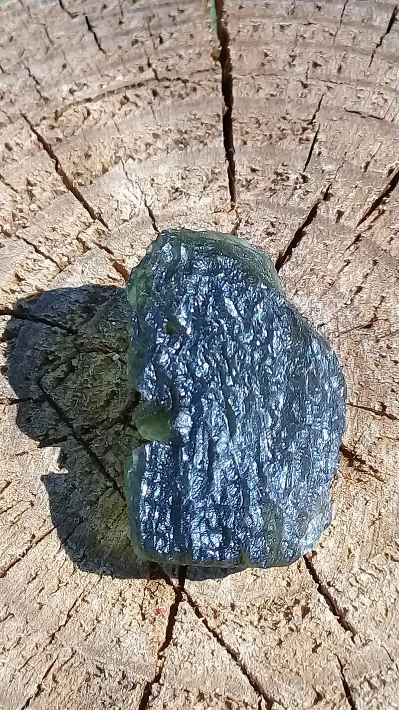 Carica immagine in Galleria Viewer, Moldavite pendentif Grade A ++++ (Fourni avec cordon) Moldavite pendentif Dans la besace du p&#39;tit Poucet...   
