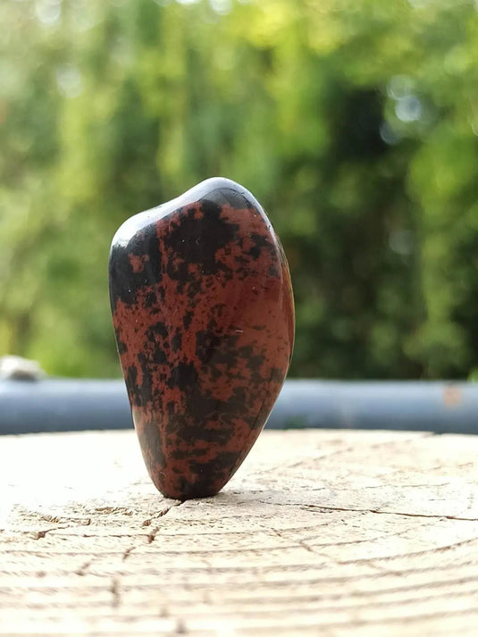 Obsidienne acajou Magahony du Mexique pierre roulée Grade A++++ Obsidienne acajou pierre roulée