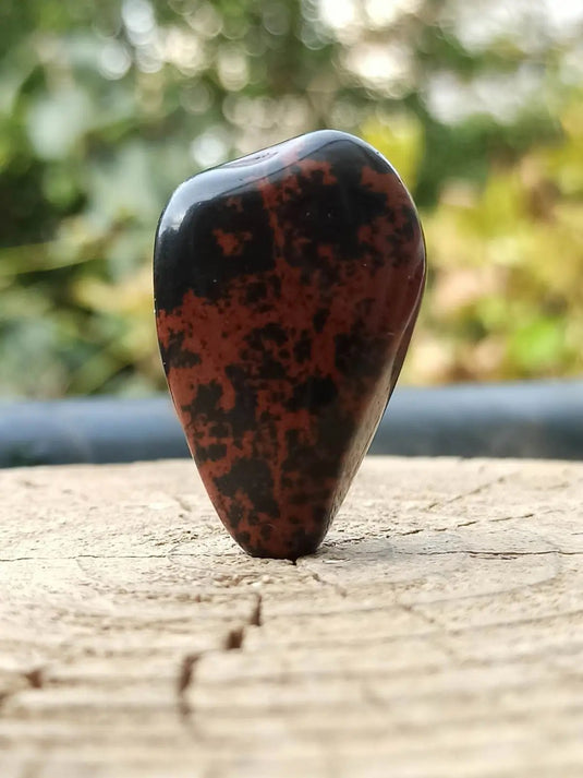 Obsidienne acajou Magahony du Mexique pierre roulée Grade A++++ Obsidienne acajou pierre roulée