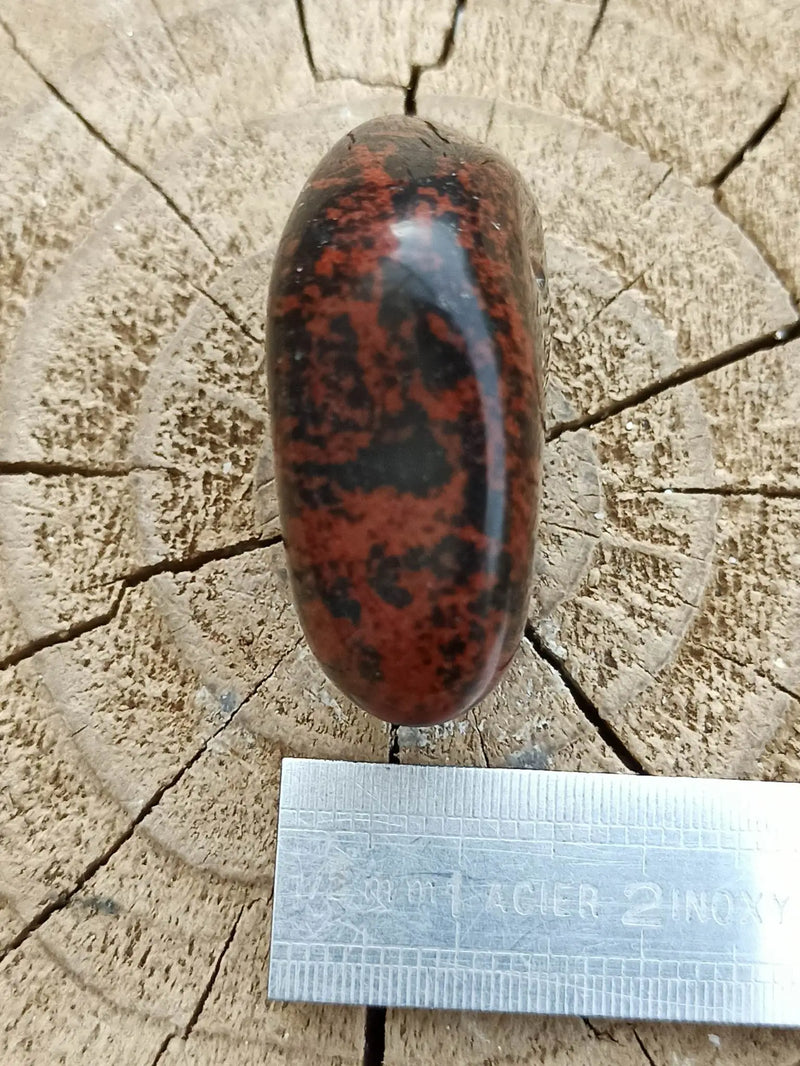 Load image into Gallery viewer, Obsidienne Acajou Magahony du Mexique pierre roulée Grade A++++ Obsidienne Acajou ou Magahony du Mexique Dans la besace du p&#39;tit Poucet   
