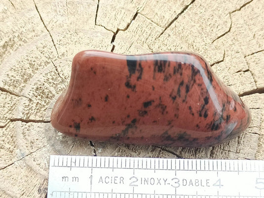 Obsidienne acajou Magahony du Mexique pierre roulée Grade A++++ Obsidienne Acajou ou Magahony du Mexique Dans la besace du p'tit Poucet   