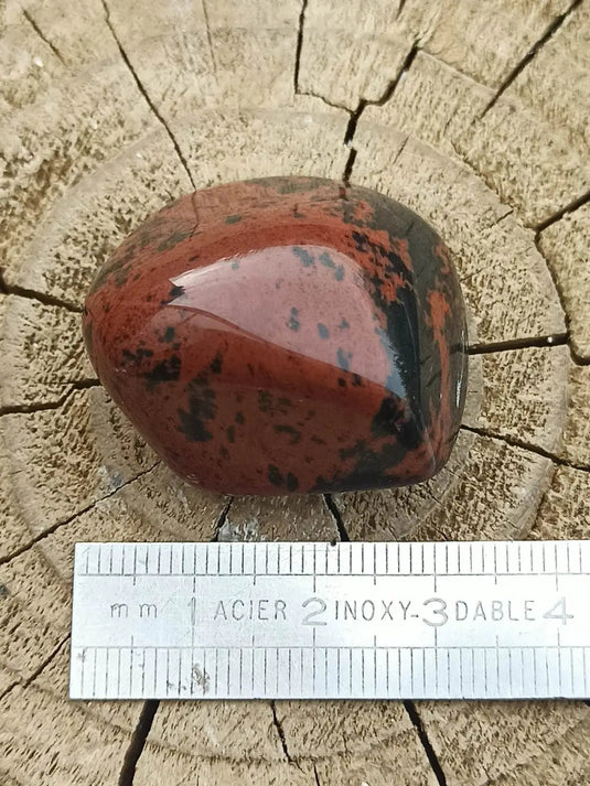 Obsidienne acajou Magahony du Mexique pierre roulée Grade A++++ Obsidienne Acajou ou Magahony du Mexique