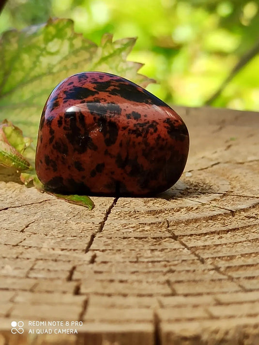 Obsidienne acajou Magahony du Mexique pierre roulée Grade A++++ Obsidienne Acajou ou Magahony du Mexique