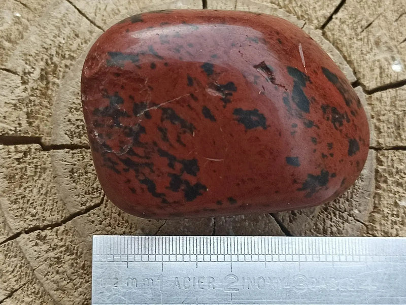 Load image into Gallery viewer, Obsidienne acajou Magahony du Mexique pierre roulée Grade A++++ Obsidienne Acajou ou Magahony du Mexique
