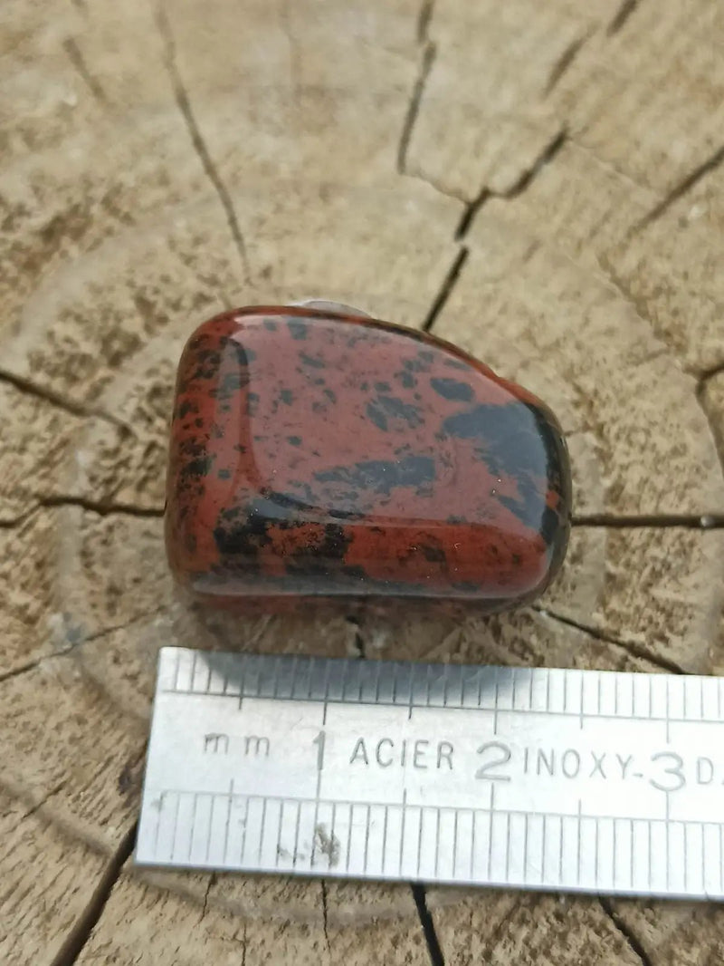 Load image into Gallery viewer, Obsidienne acajou Magahony du Mexique pierre roulée Grade A++++ Obsidienne Acajou ou Magahony du Mexique
