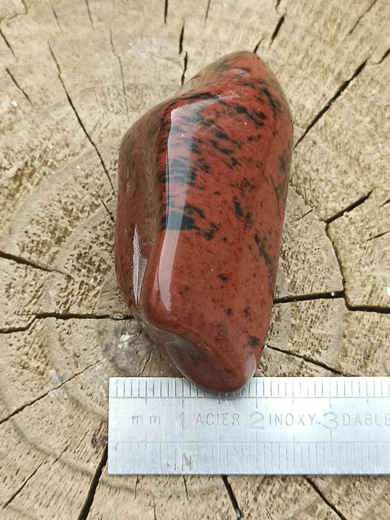 Load image into Gallery viewer, Obsidienne acajou Magahony du Mexique pierre roulée Grade A++++ Obsidienne Acajou ou Magahony du Mexique
