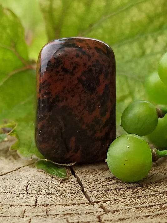 Obsidienne Acajou Magahony du Mexique pierre roulée Grade A++++ Obsidienne Acajou ou Magahony du Mexique