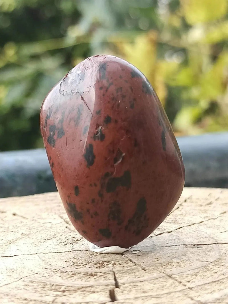 Load image into Gallery viewer, Obsidienne acajou Magahony du Mexique pierre roulée Grade A++++ Obsidienne Acajou ou Magahony du Mexique
