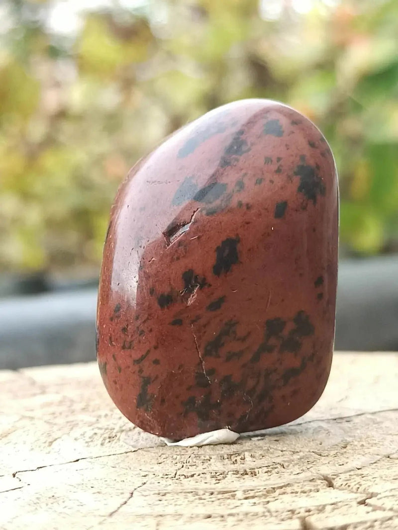 Load image into Gallery viewer, Obsidienne acajou Magahony du Mexique pierre roulée Grade A++++ Obsidienne Acajou ou Magahony du Mexique
