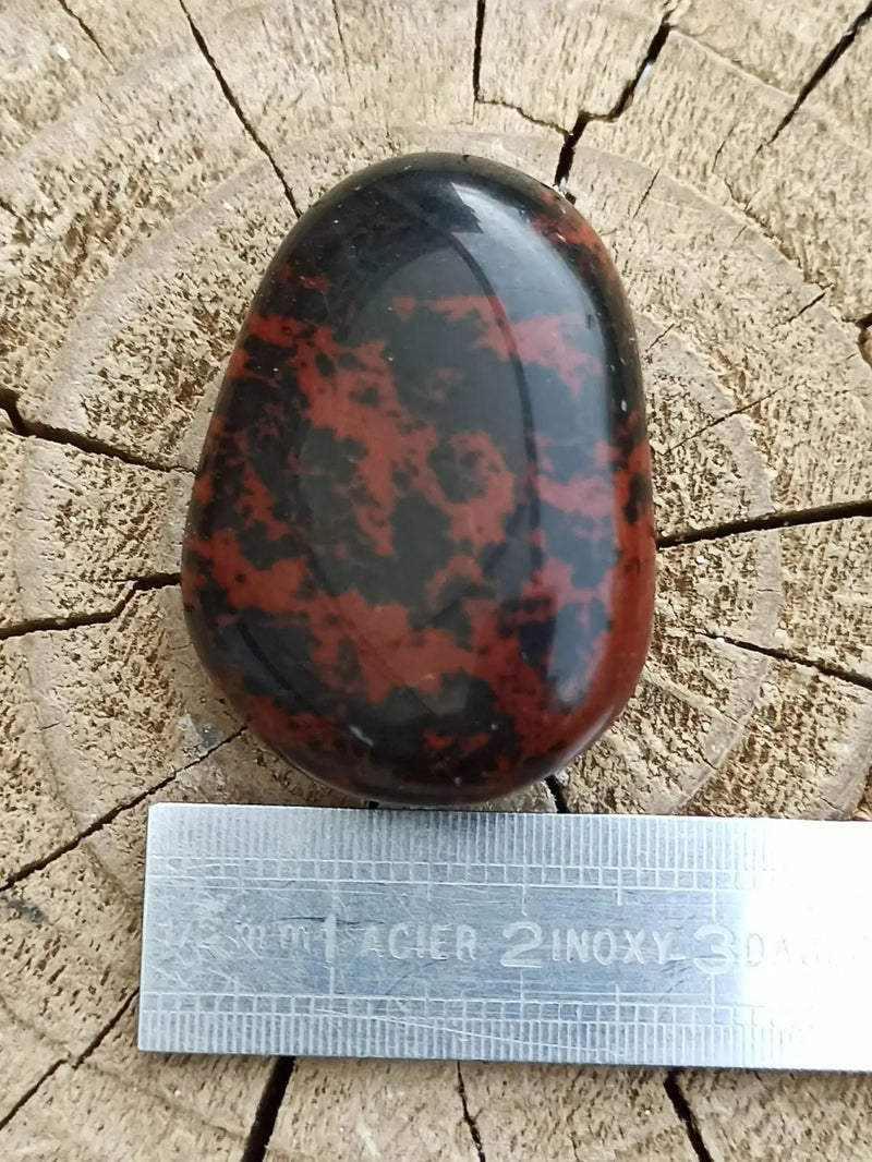 Load image into Gallery viewer, Obsidienne Acajou Magahony du Mexique pierre roulée Grade A++++ Obsidienne Acajou ou Magahony du Mexique
