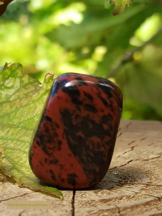 Obsidienne Acajou Magahony du Mexique pierre roulée Grade A++++ Obsidienne Acajou ou Magahony du Mexique