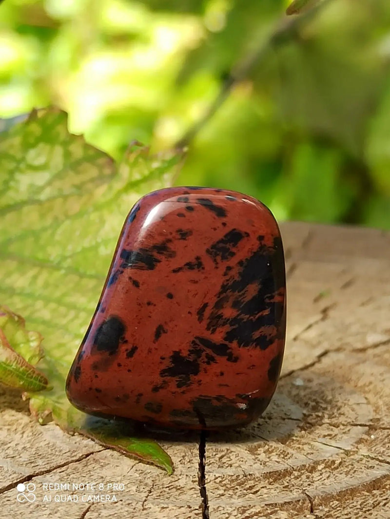 Load image into Gallery viewer, Obsidienne acajou Magahony du Mexique pierre roulée Grade A++++ Obsidienne Acajou ou Magahony du Mexique
