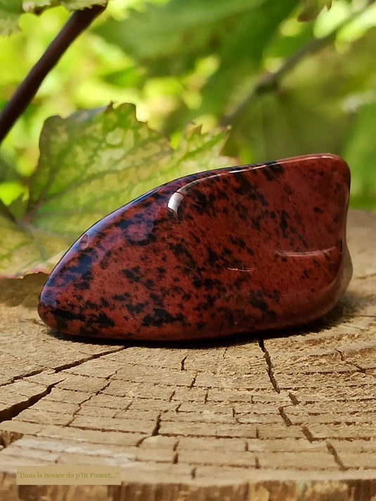 Obsidienne acajou Magahony du Mexique pierre roulée Grade A++++ Obsidienne Acajou ou Magahony du Mexique