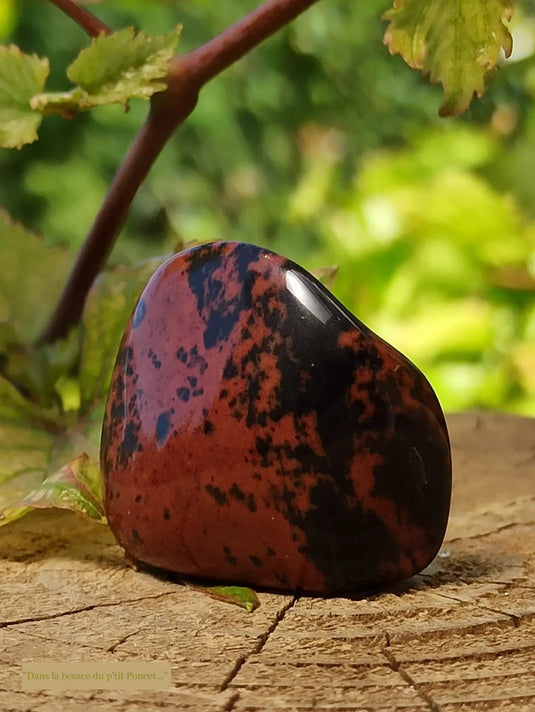 Obsidienne acajou Magahony du Mexique pierre roulée Grade A++++ Obsidienne Acajou ou Magahony du Mexique