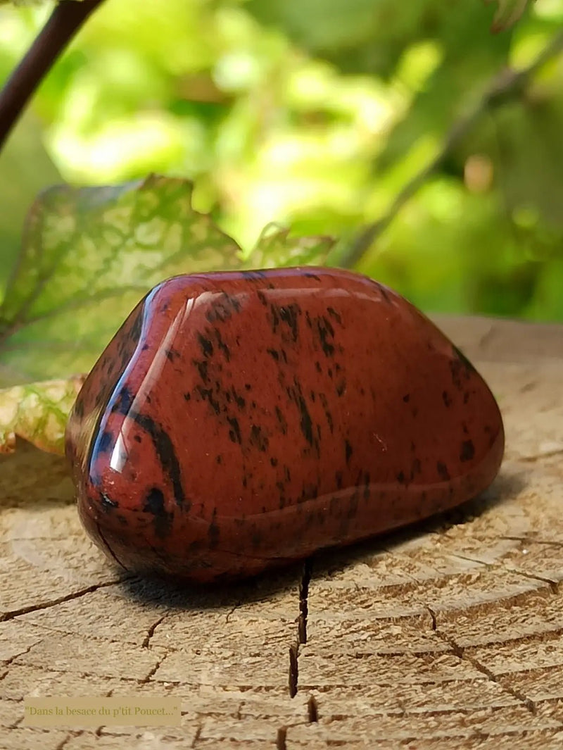 Load image into Gallery viewer, Obsidienne acajou Magahony du Mexique pierre roulée Grade A++++ Obsidienne Acajou ou Magahony du Mexique
