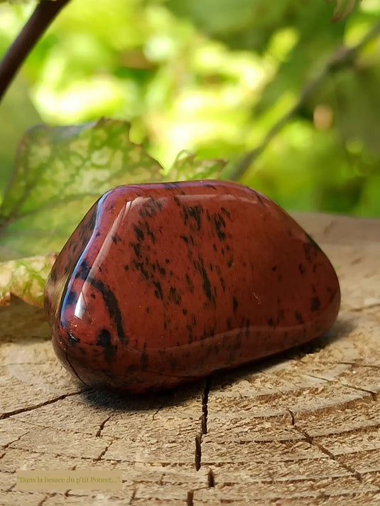 Obsidienne acajou Magahony du Mexique pierre roulée Grade A++++ Obsidienne Acajou ou Magahony du Mexique