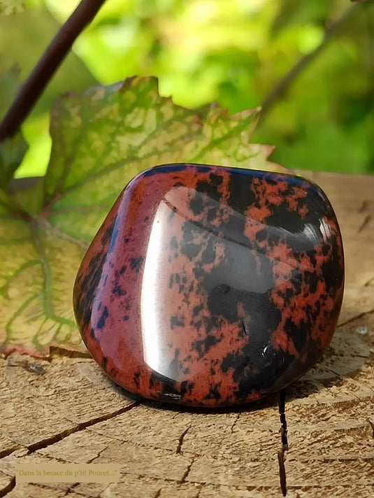 Obsidienne acajou Magahony du Mexique pierre roulée Grade A++++ Obsidienne Acajou ou Magahony du Mexique