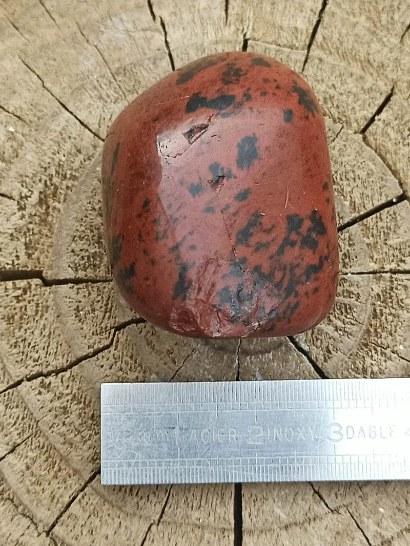 Load image into Gallery viewer, Obsidienne acajou Magahony du Mexique pierre roulée Grade A++++ Obsidienne Acajou ou Magahony du Mexique Dans la besace du p&#39;tit Poucet   
