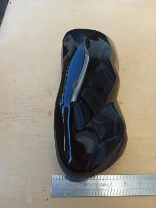 Obsidienne Œil céleste du Mexique double cœur Grade A++++ Cœur Obsidienne Œil céleste