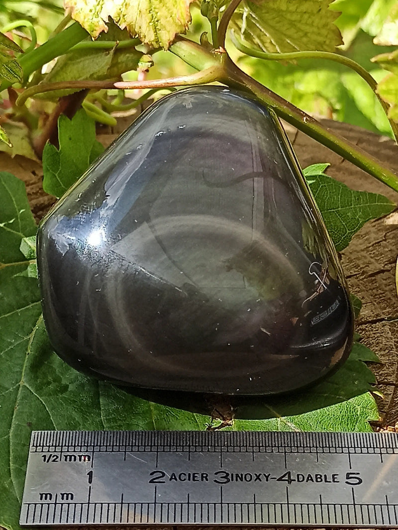 Load image into Gallery viewer, Obsidienne Œil céleste du Mexique galet Grade A++++ Obsidienne œil céleste galet Dans la besace du p&#39;tit Poucet   
