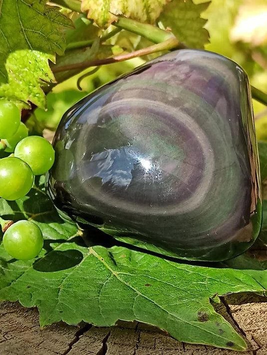 Obsidienne Œil céleste du Mexique galet Grade A++++ Obsidienne œil céleste galet